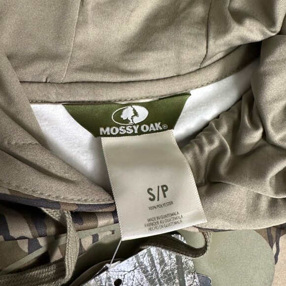 NWT - Mossy Oak Elite Hunting Gear Bottomland Tree Camo Men's Hoodie Size Small - Picture 9 of 9